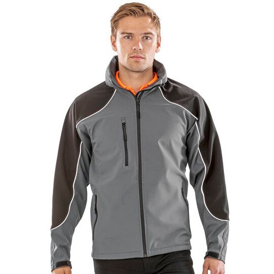 Hooded Soft Shell Jacket - navy - navy-331