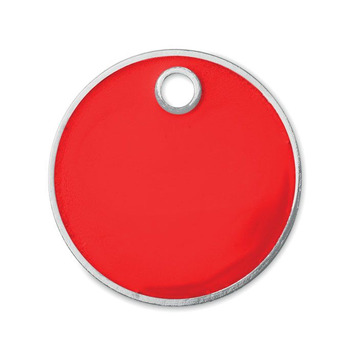 Schlüsselring mit Chip EUR TOKENRING - rot-184