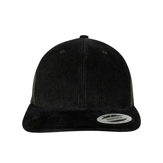 Corduroy Retro Trucker - black-916