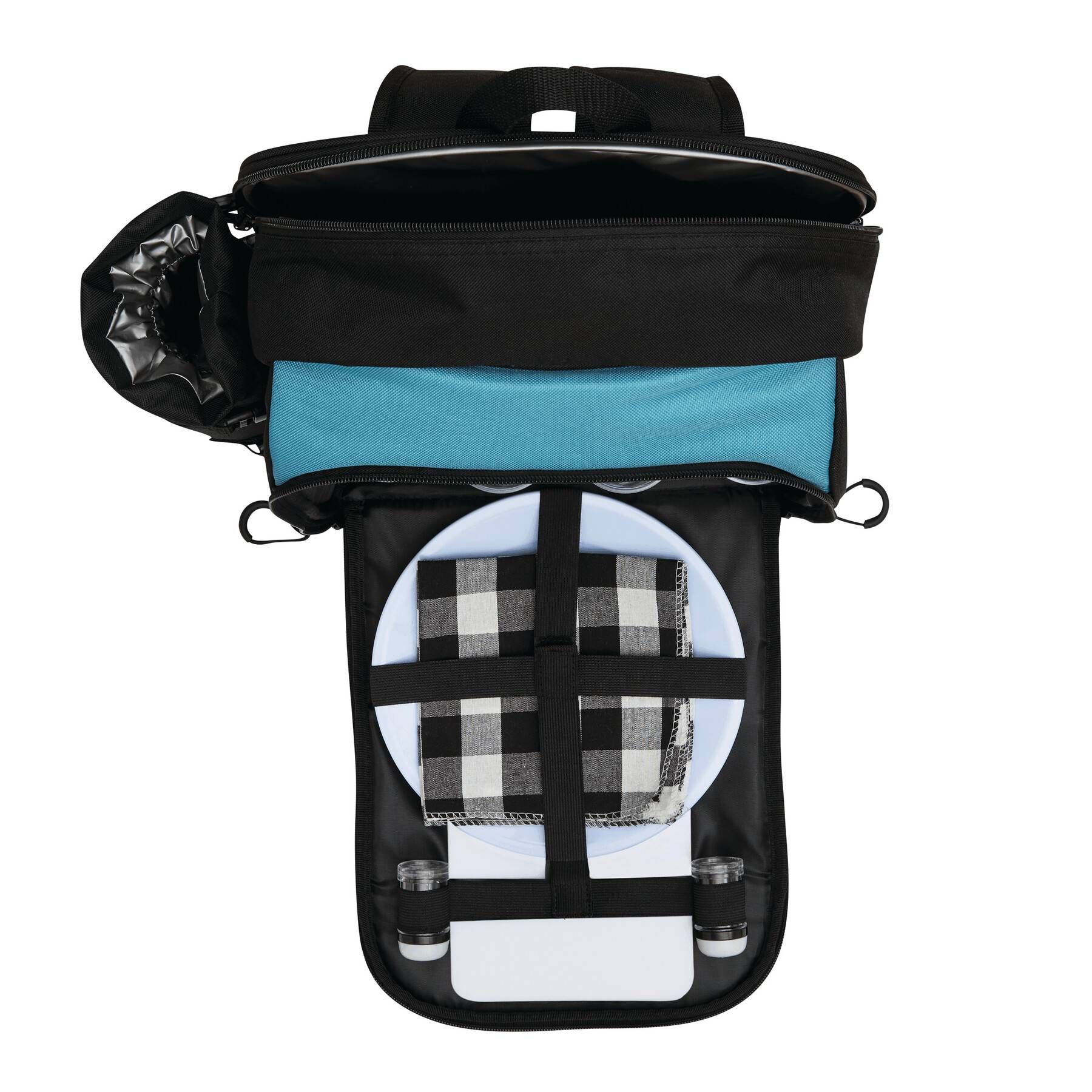 Picknick-Rucksack SMART TRIP - schwarz - türkis-214