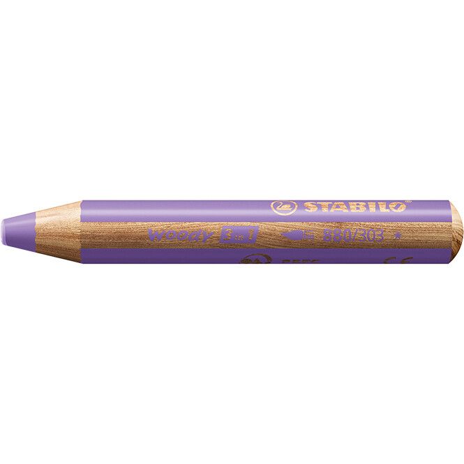STABILO woody 3 in 1 Farbstift - pastell-lila-334