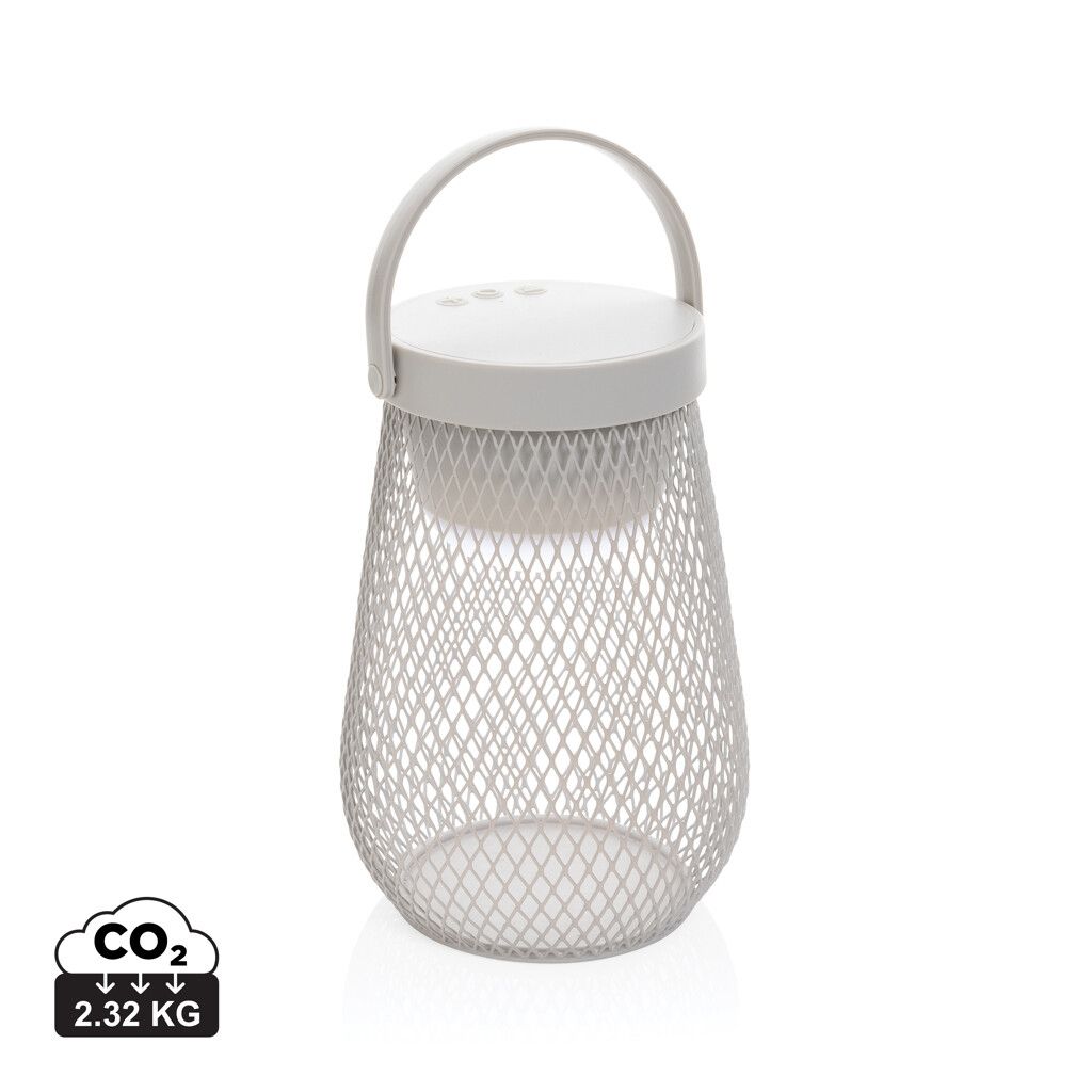 Aurora USB-Tischlampe aus RCS recyceltem ABS - grau-399
