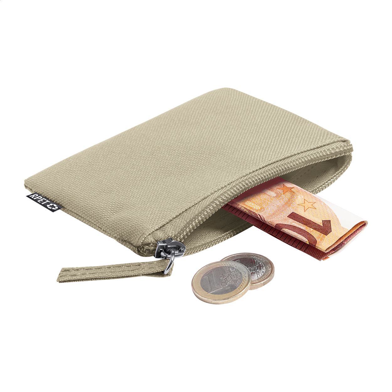 Dirham Geldbörse aus RPET - beige-314