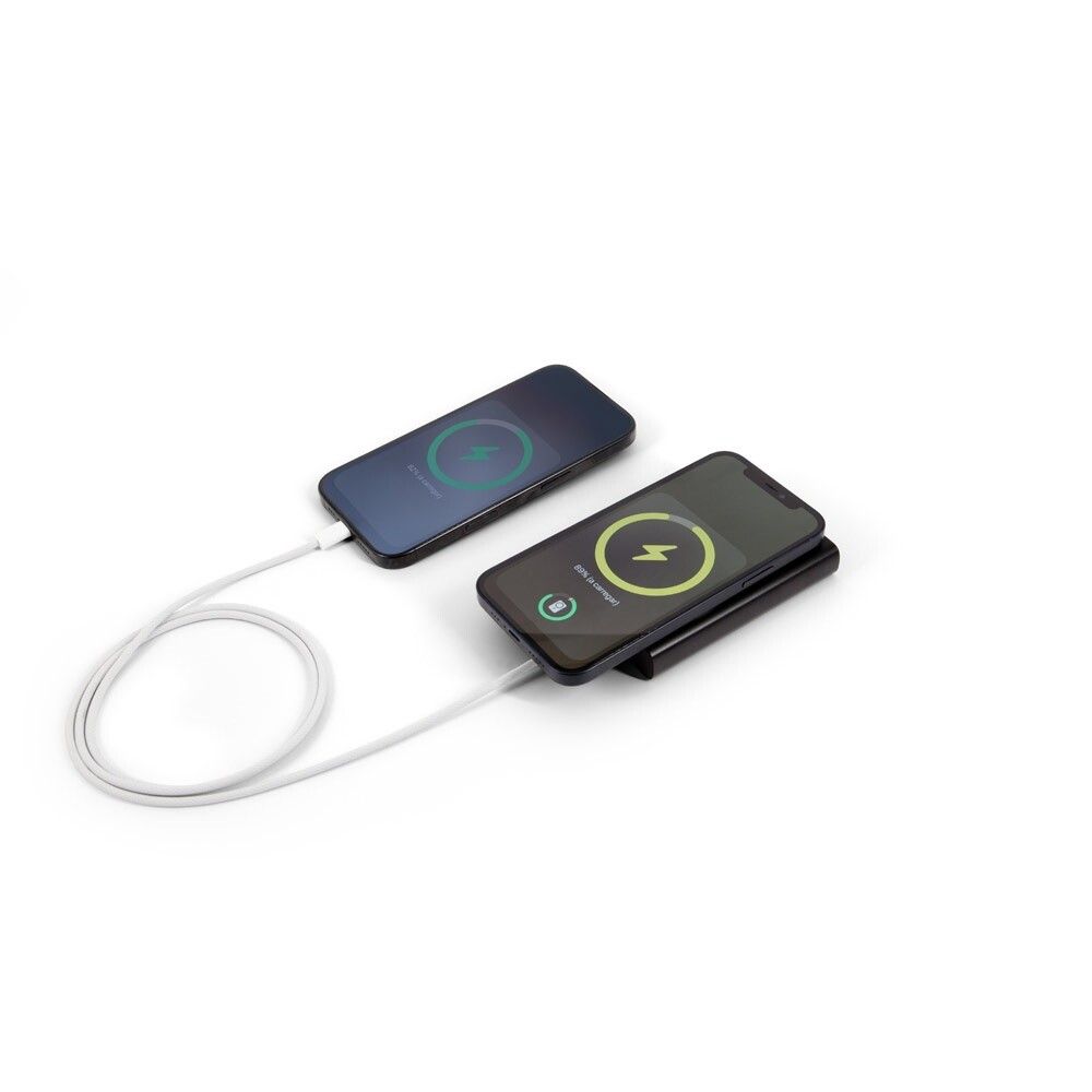 WRIGHT 10 Magnetische Powerbank mit Schnellladefunktion aus recyceltem Aluminium und recyceltem ABS, 10'000 mAh - schwarz-759