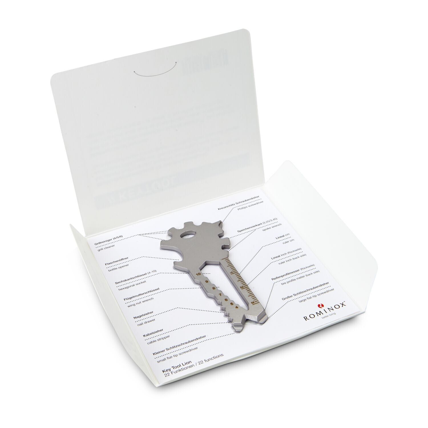 ROMINOX® Key Tool im Motiv-Mäppchen Danke - Key Tool Lion-1