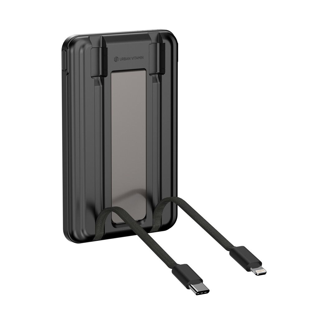Urban Vitamin Redwood 5-in-1 5.000mAh 20W PD magn. Powerbank - schwarz-709
