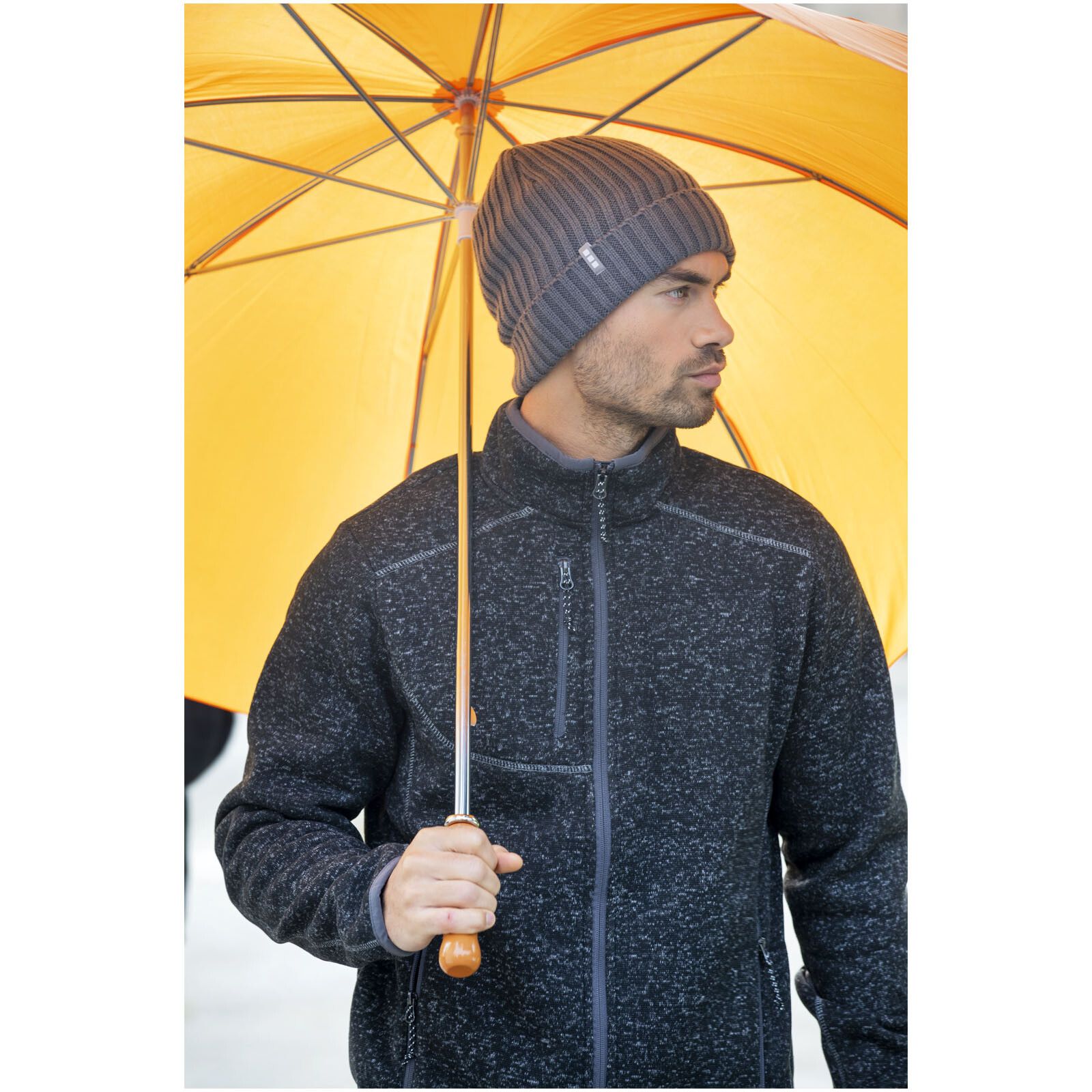 Karl 30" Golfschirm mit Holzgriff - orange-897