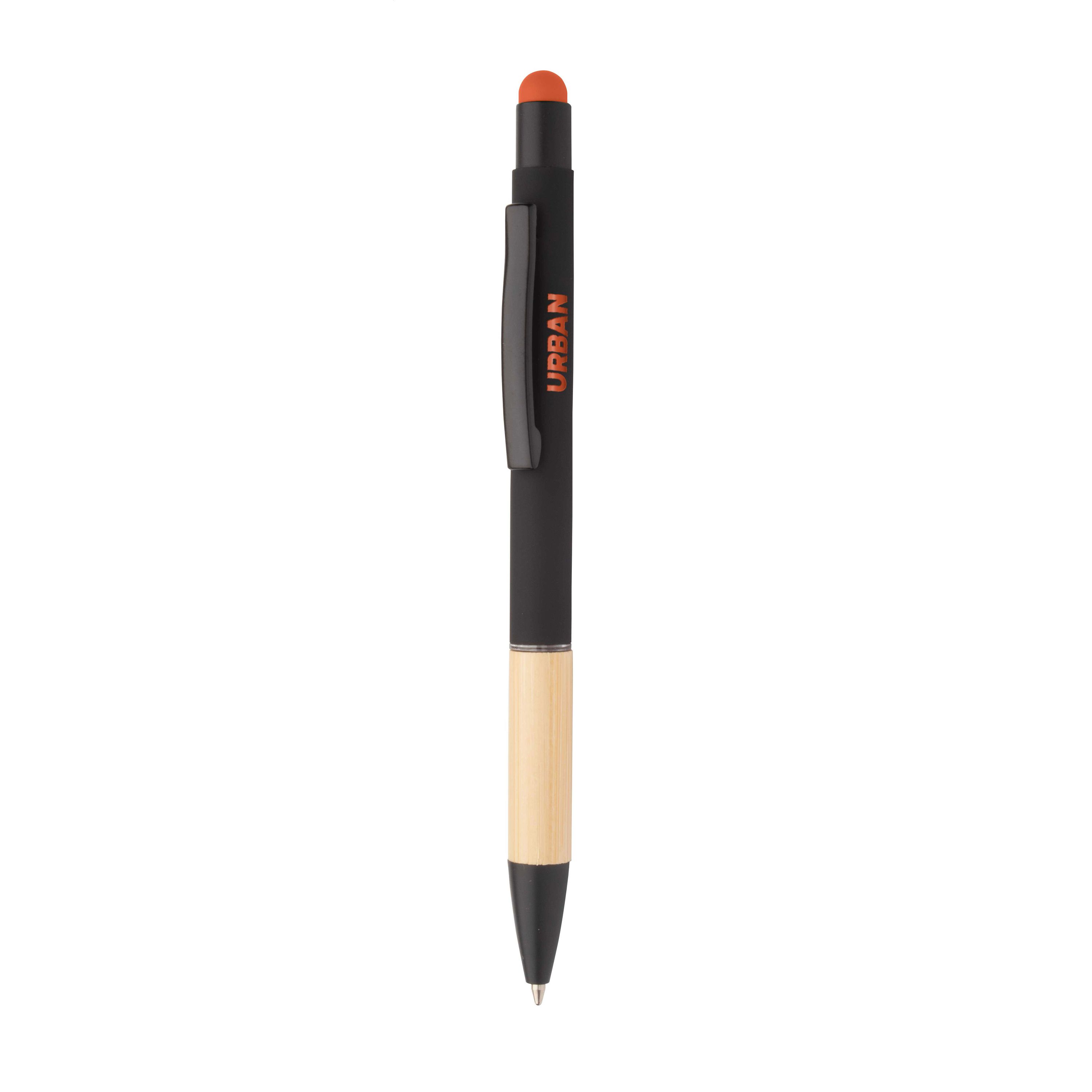 Touchpen mit Kugelschreiber Boorly - orange - schwarz-131