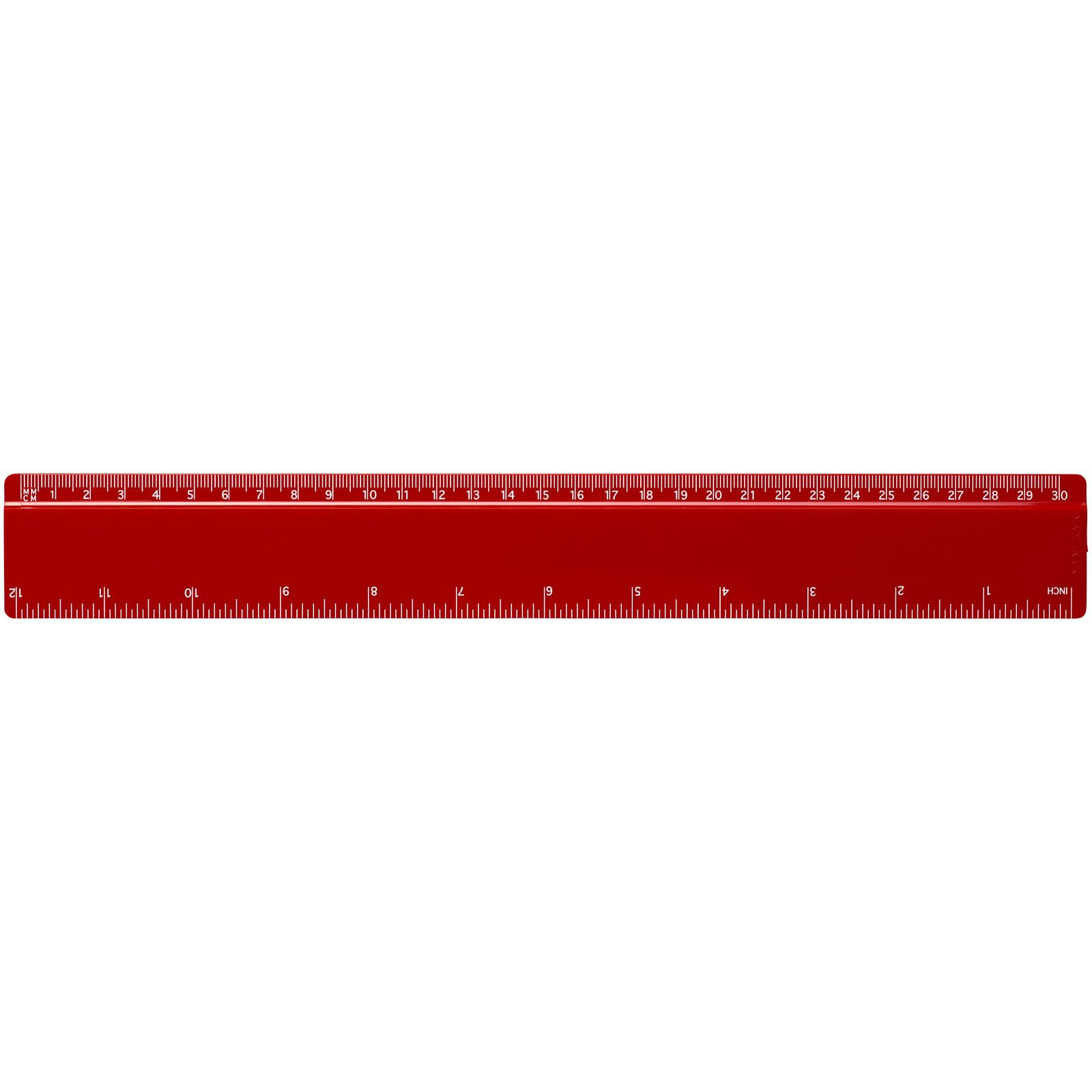 Renzo 30 cm Kunststofflineal - rot-765