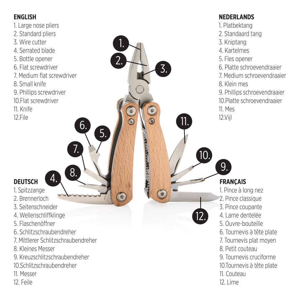 Holz Mini-Multitool - braun-12