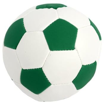 Soft-Fußball Ø 1 cm - weiß - grün-544