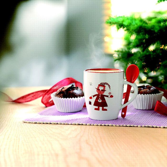 Becher mit Löffel 250ml CLAUS - multicolour-807