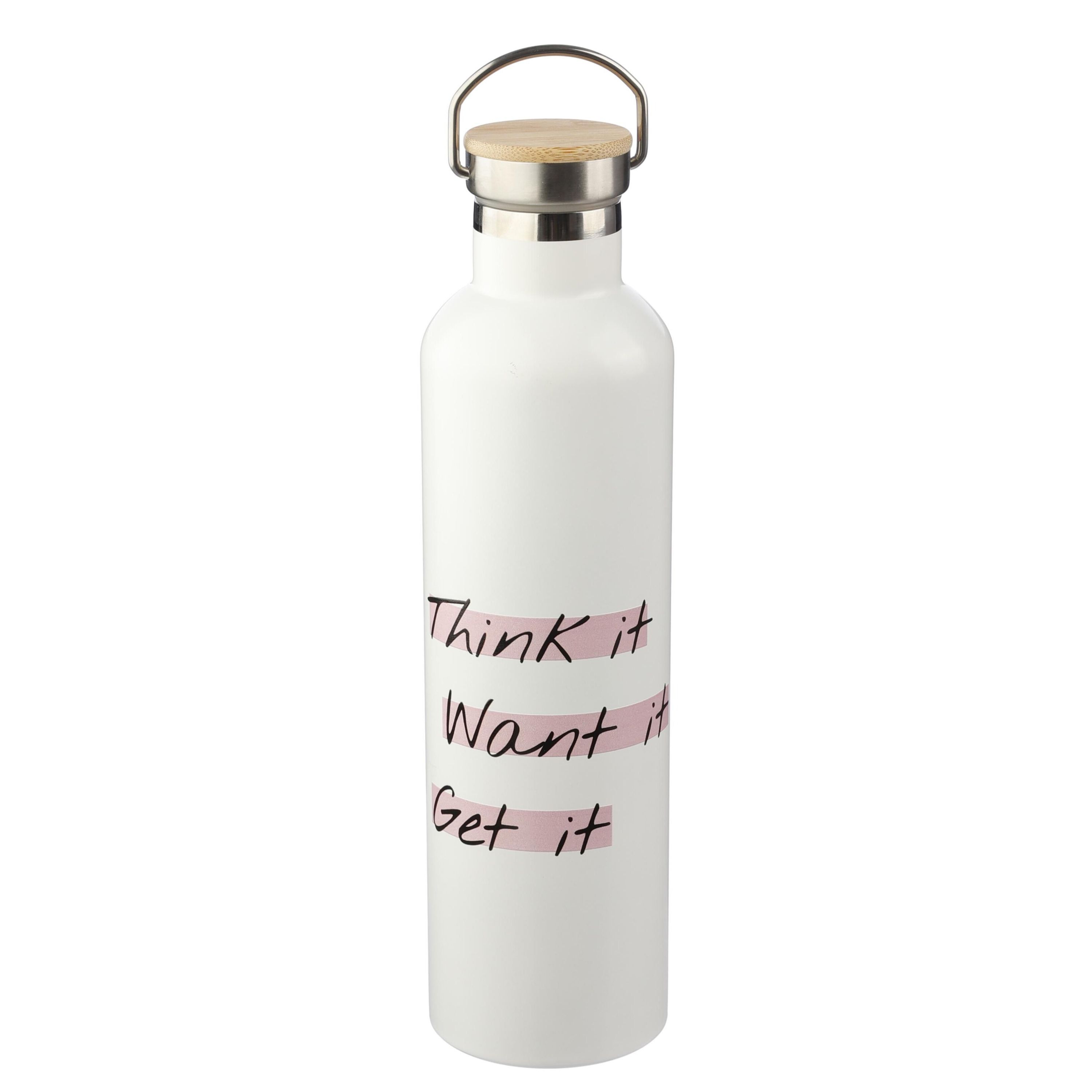 Doppelwandige Flasche aus Edelstahl Damien - schwarz-499