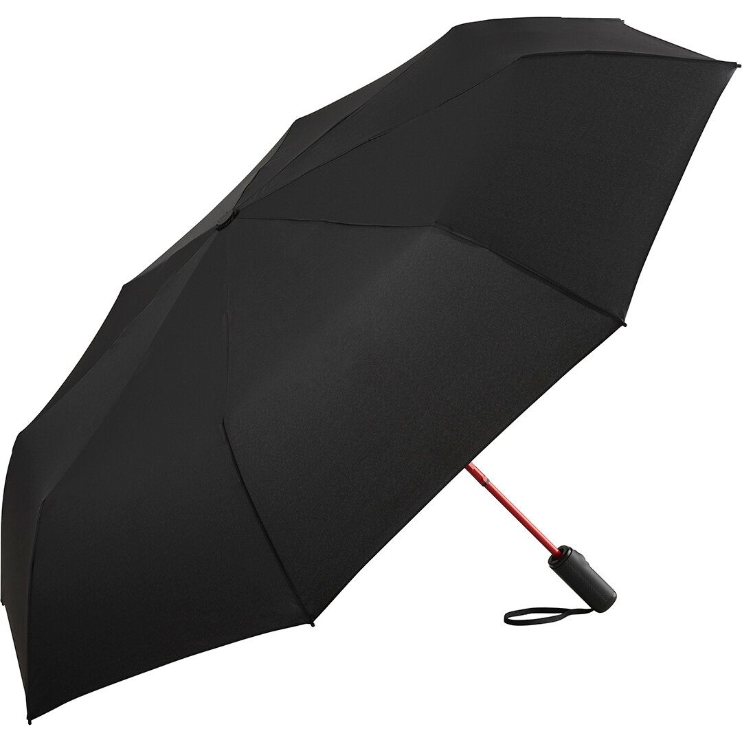 Oversize-Taschenschirm FARE® AOC Colorline Ø105 cm - schwarz - rot-757