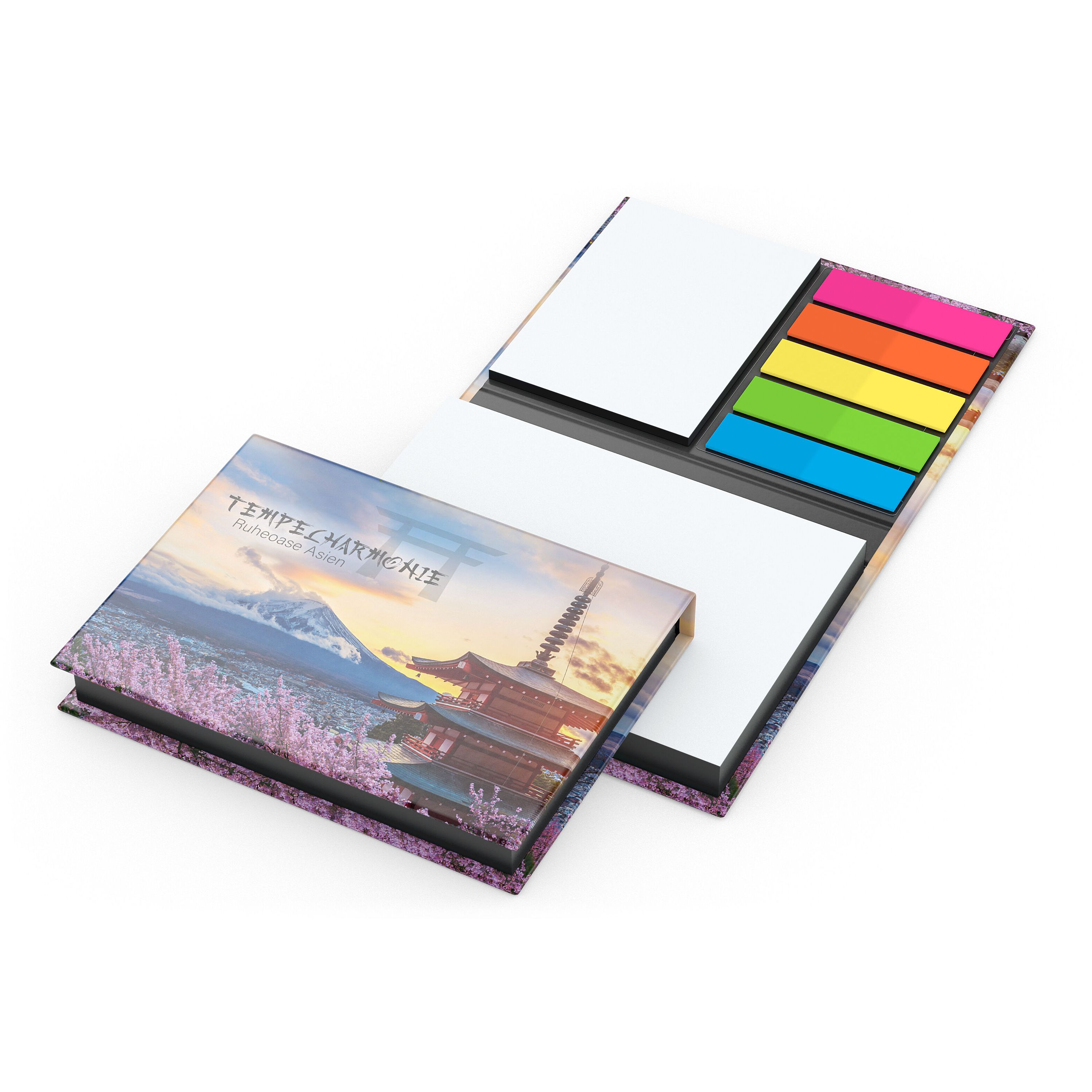 Haftnotiz-Set Wien, matt, schwarz-683