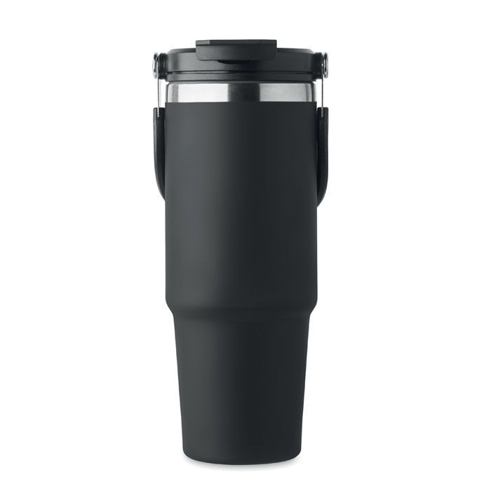 Doppelwandiger Becher 850 ml SUMA HAND - schwarz-825