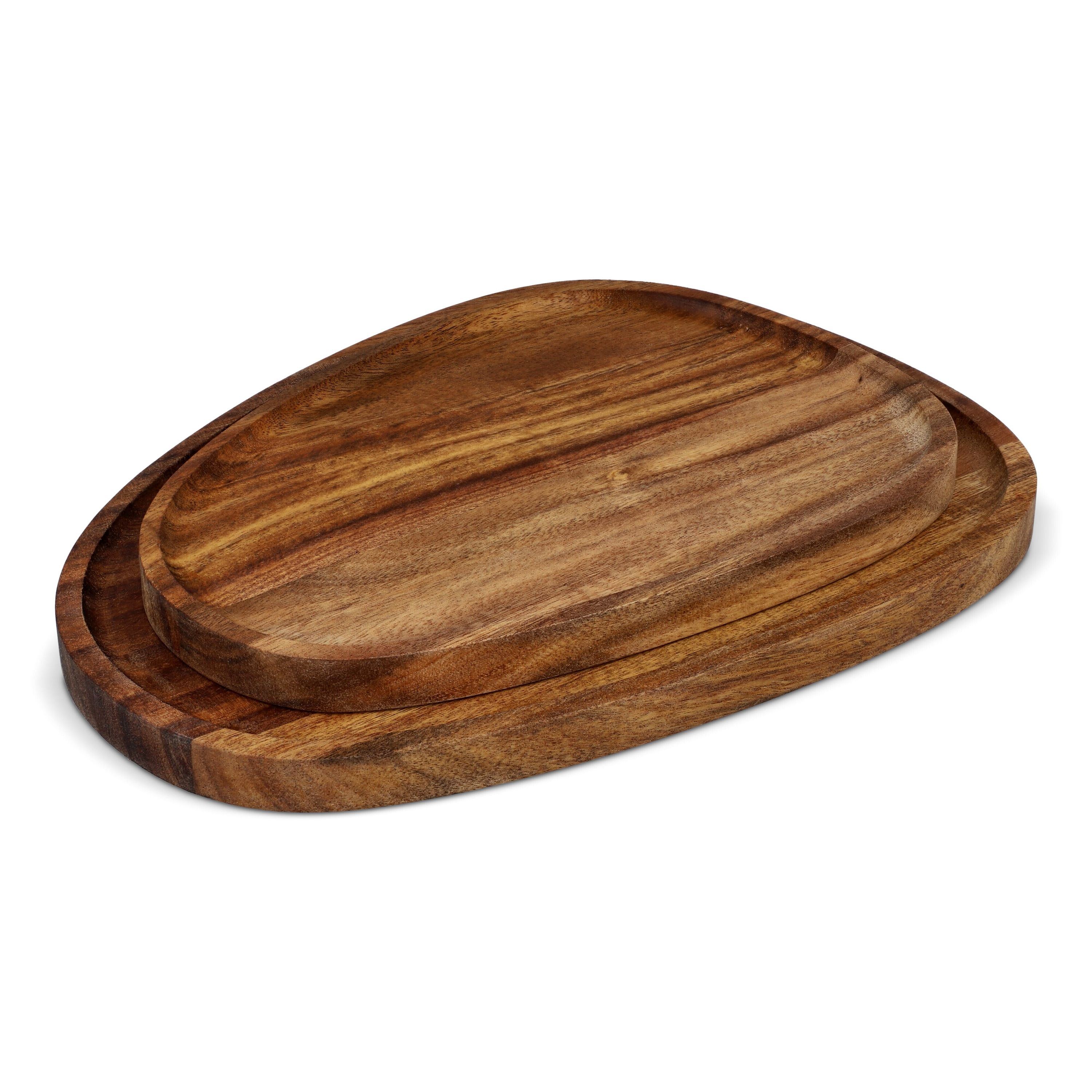 InSideOut 2er-Pack Holztabletts in Bioform - holz-270