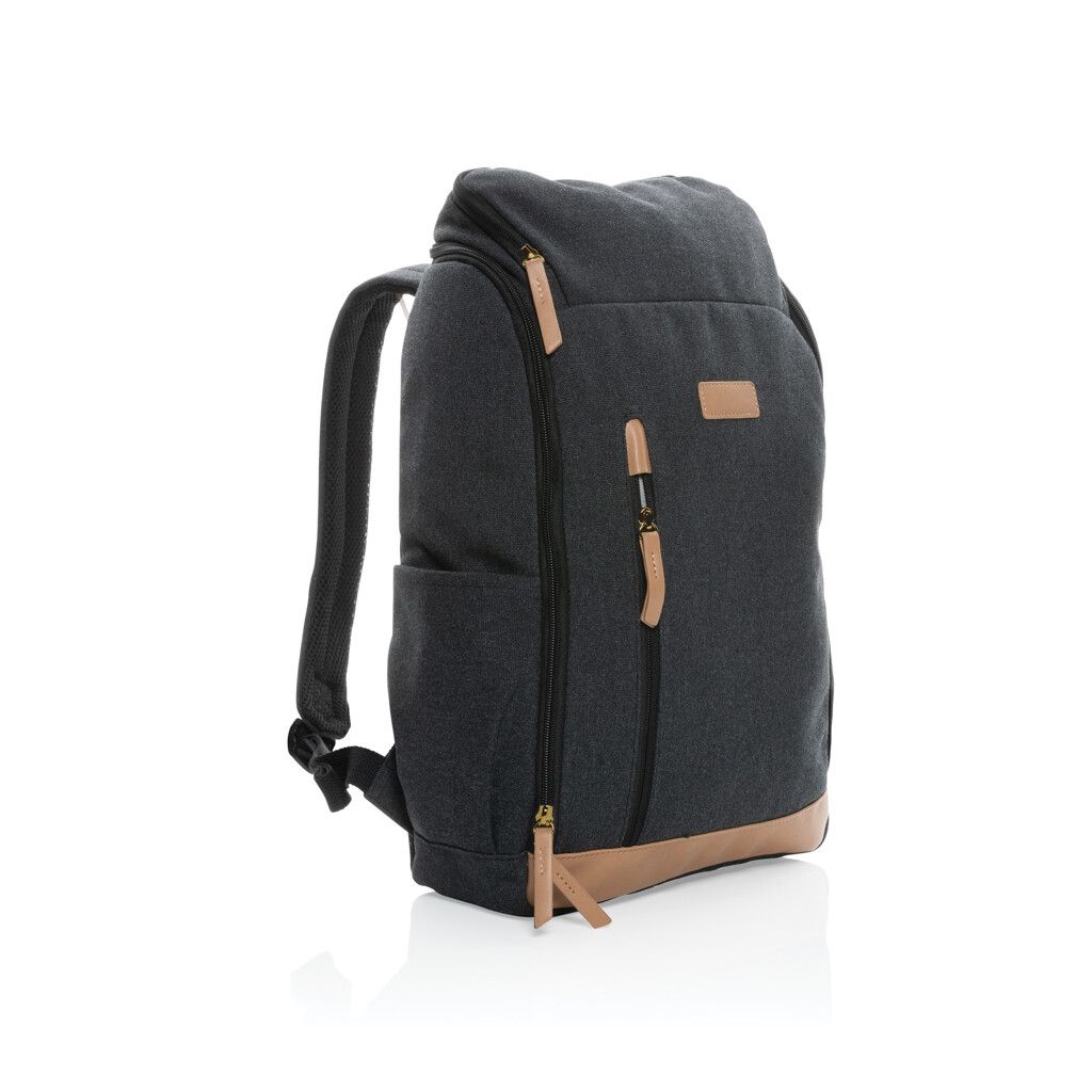 Impact AWARE™ 16 oz. r recyceltem canvas 15" Laptop-Rucksack - schwarz-249