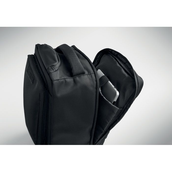 Rucksack-Trolley 290T RPET MAGNATE - schwarz-738