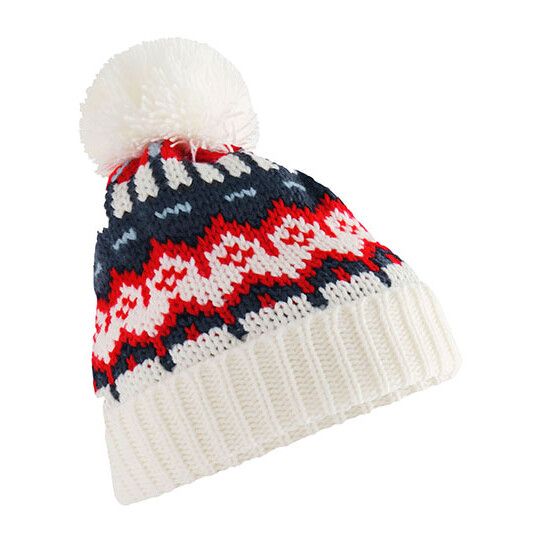 Retro Ski Beanie - white out-908