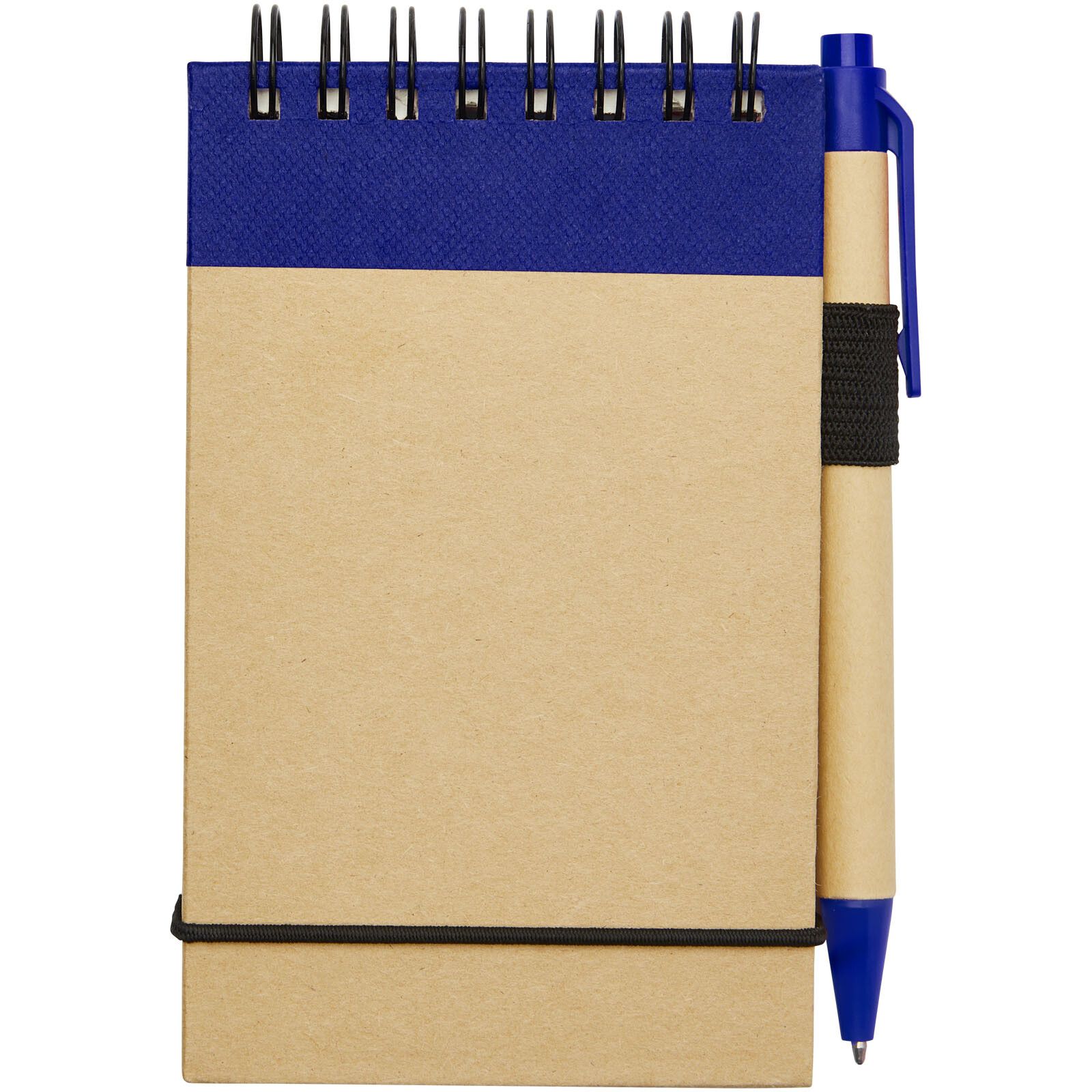 Zuse A7 Recycling Notizblock mit Stift - natur -  navy-5