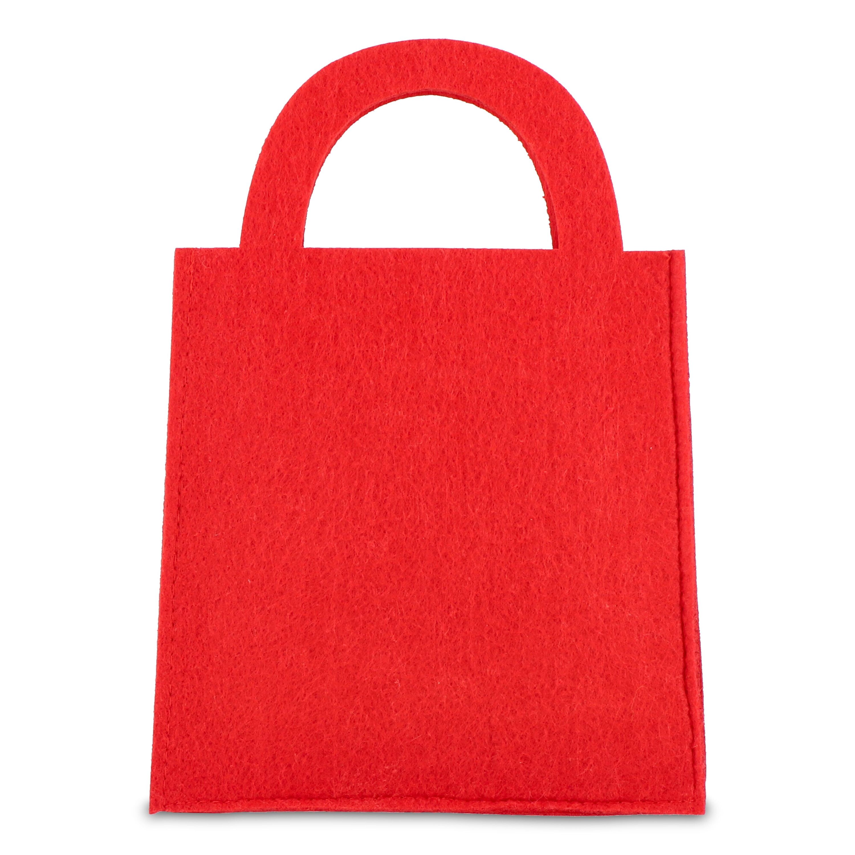 Filz-Geschenktüte 15 x 21 cm - rot-75
