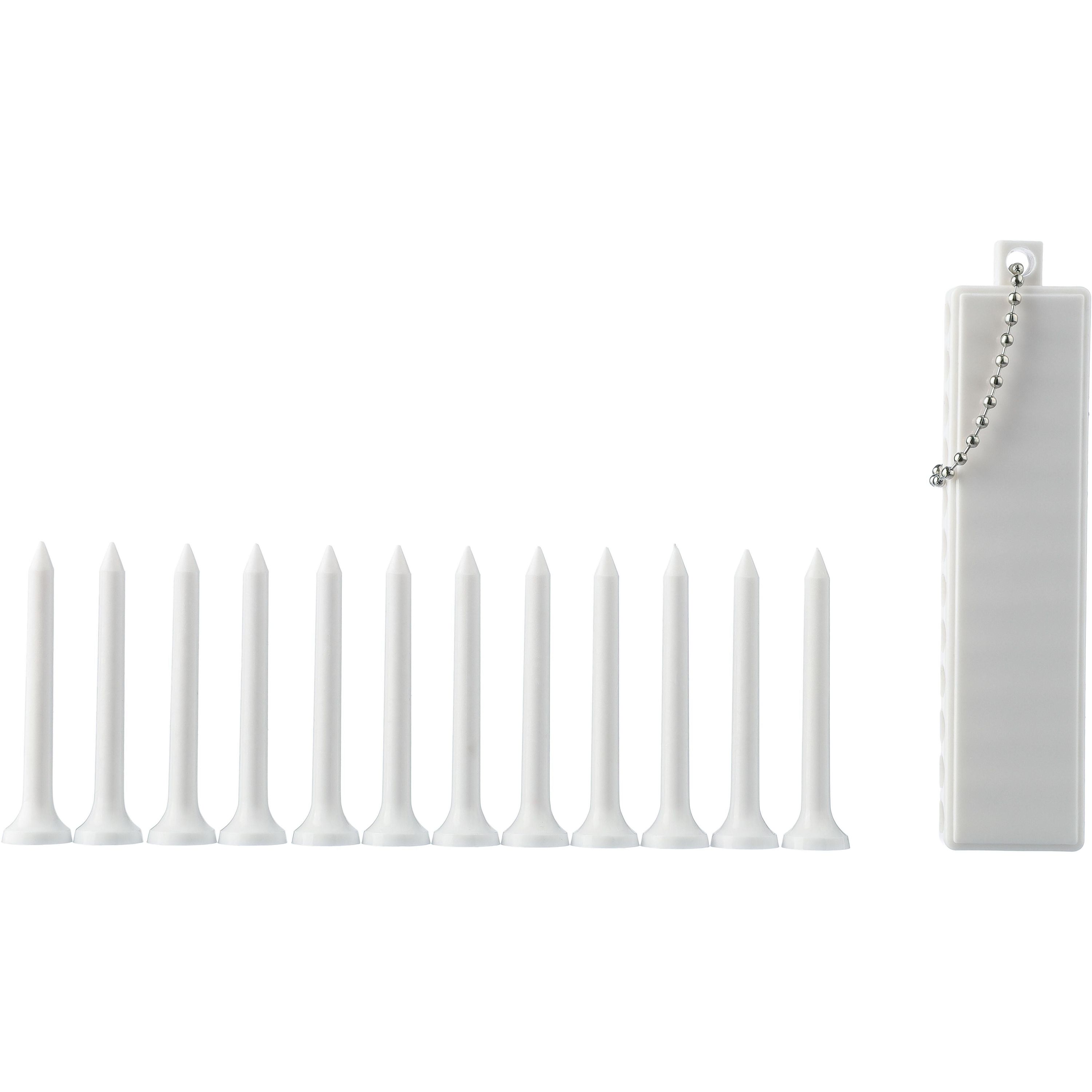 Golftee-Set Aveline aus recyceltem ABS - weiß-35