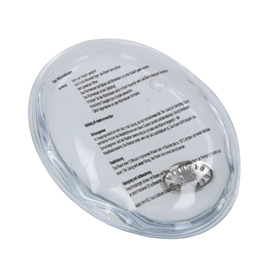 Gel-Wärmekissen Oval, klein - transparent-872