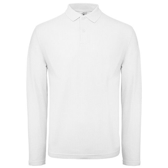 Men´s Long Sleeve Polo ID.001 - white - XXL-912