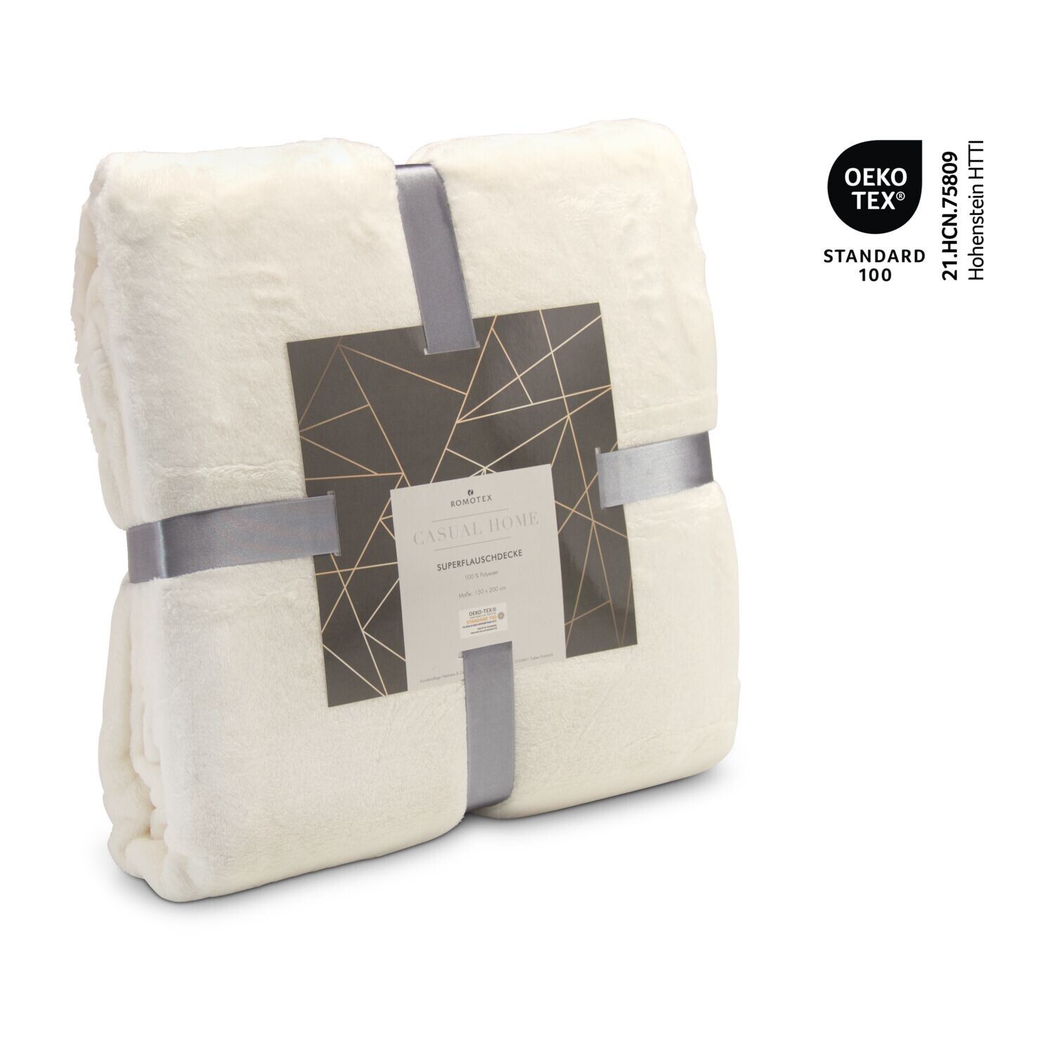 Superflauschdecke - 150x200 cm - 320 g/m² - beige-913