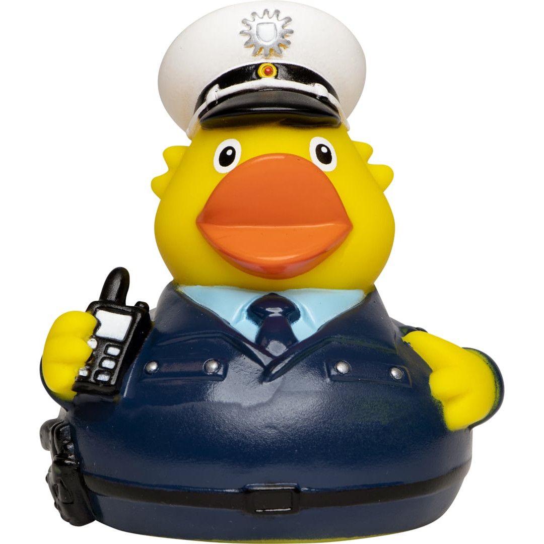 Quietsche-Ente Polizist - bunt-440