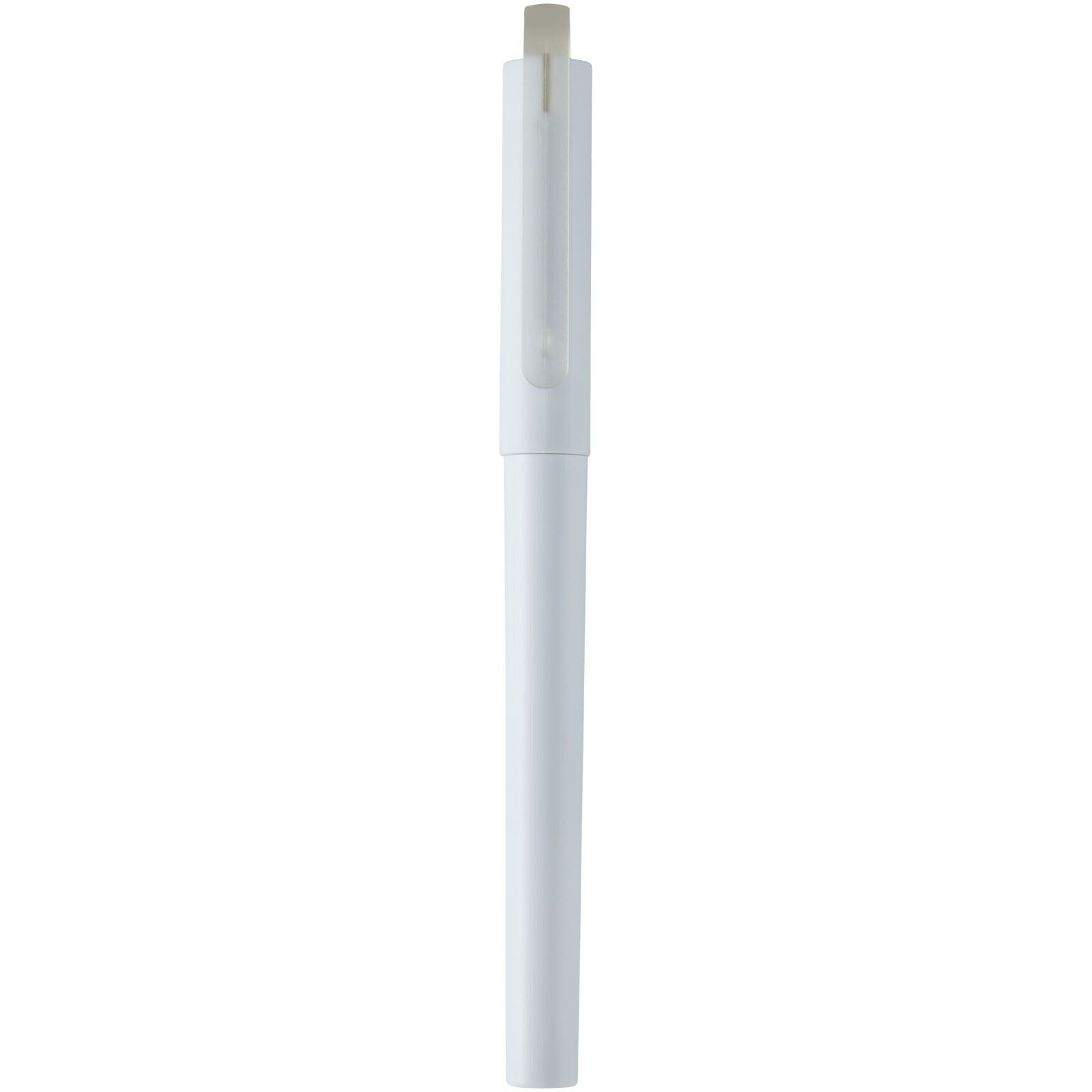 Mauna recycelter PET Gel-Rollerbal (schwarze Mine) - weiss-690