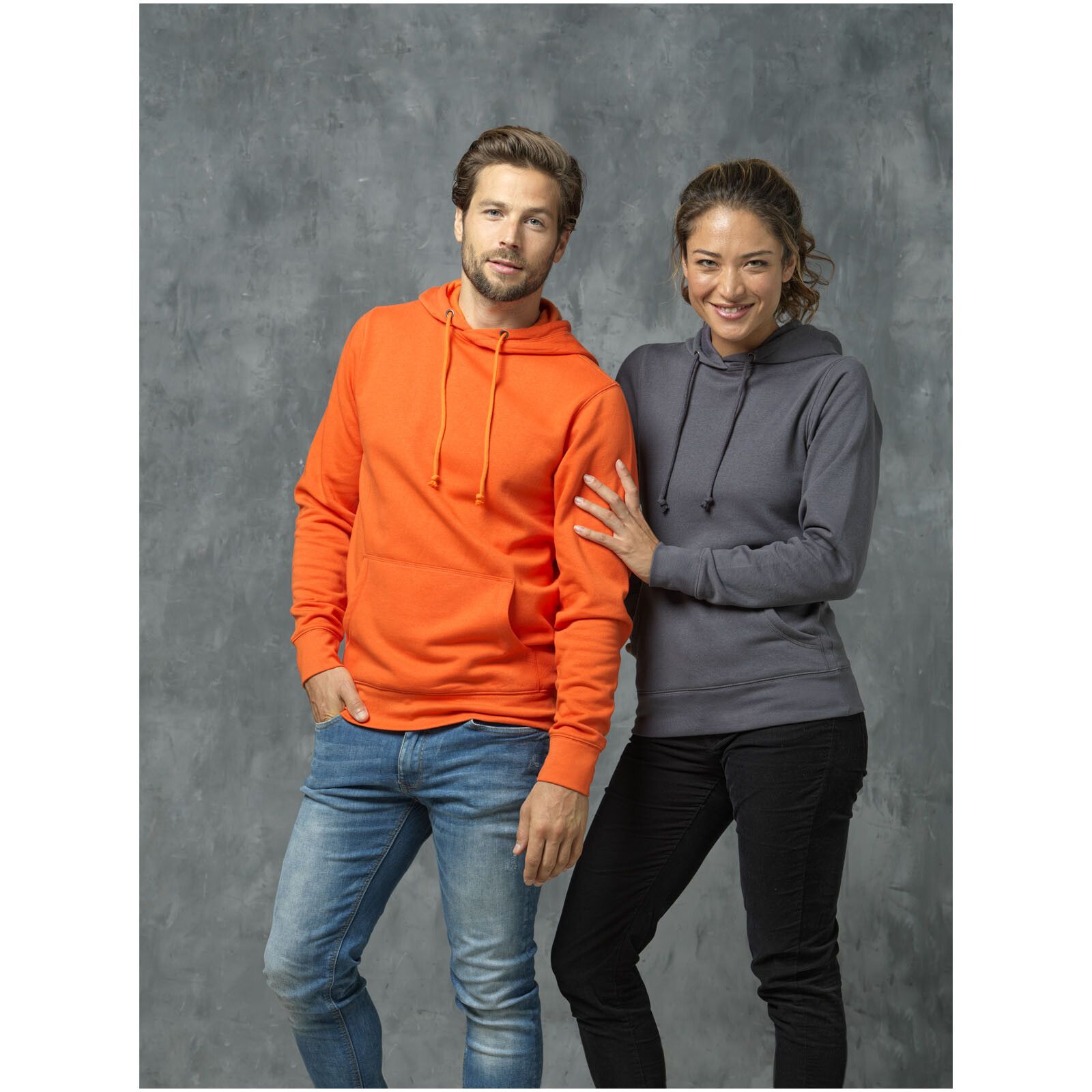 Charon Herren Kapuzenpullover - storm grey - XS-44