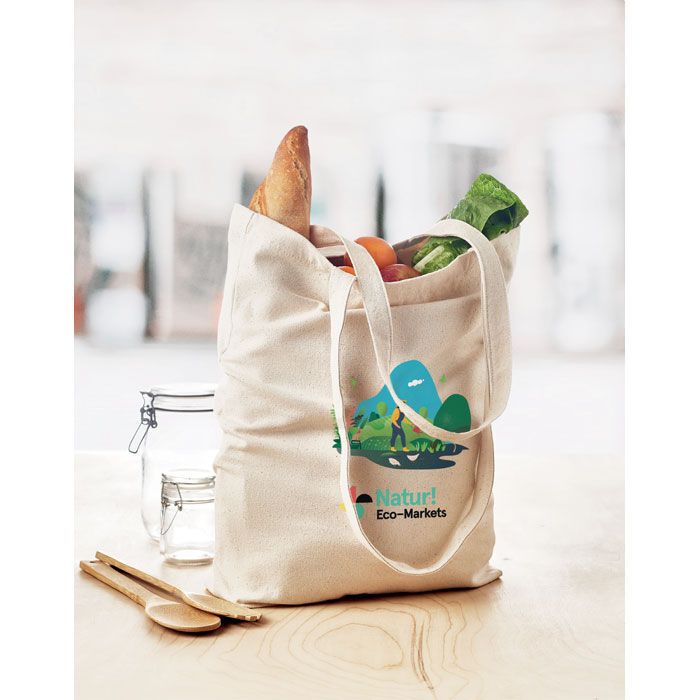 Canvas Shopping Tasche 270g/m² RASSA - beige-48