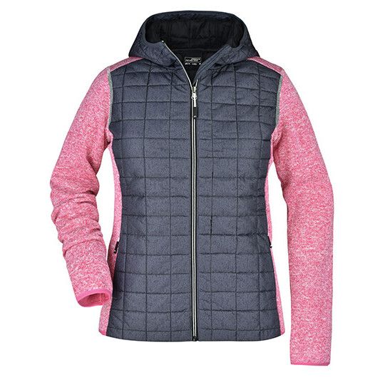 pink melange - anthracite melange