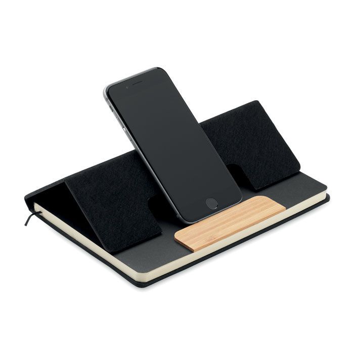 DIN A5 RPET Notizbuch-Set NOTEMIX - schwarz-445