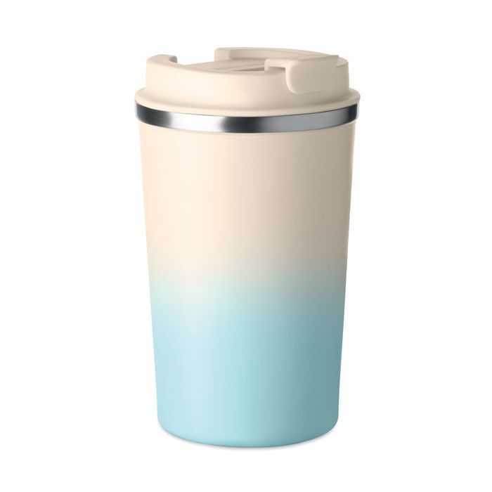 Doppelwandiger Becher 350 ml BRACE GRADIENT - babyblau-939