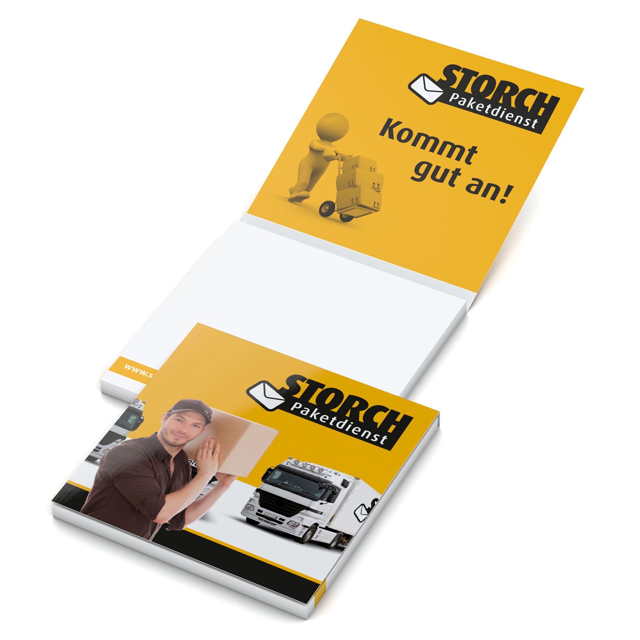 Haftnotizblock Cover Karton, 72 × 72 mm, Individuell, glänzend-982