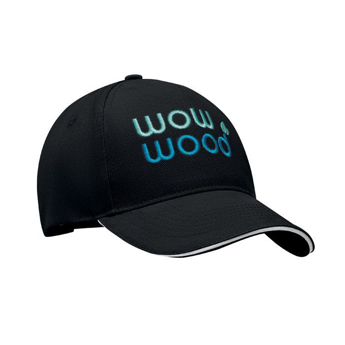 Baseball Kappe 5 Panels LONG BEACH SINGA - weiß - schwarz-189