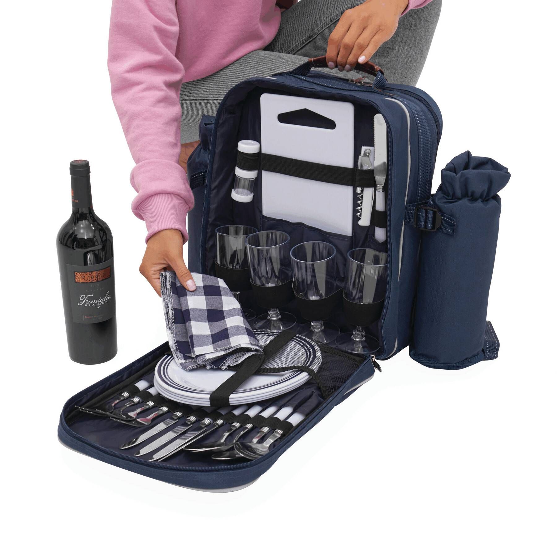 Picknickrucksack HYDE PARK - blau-765