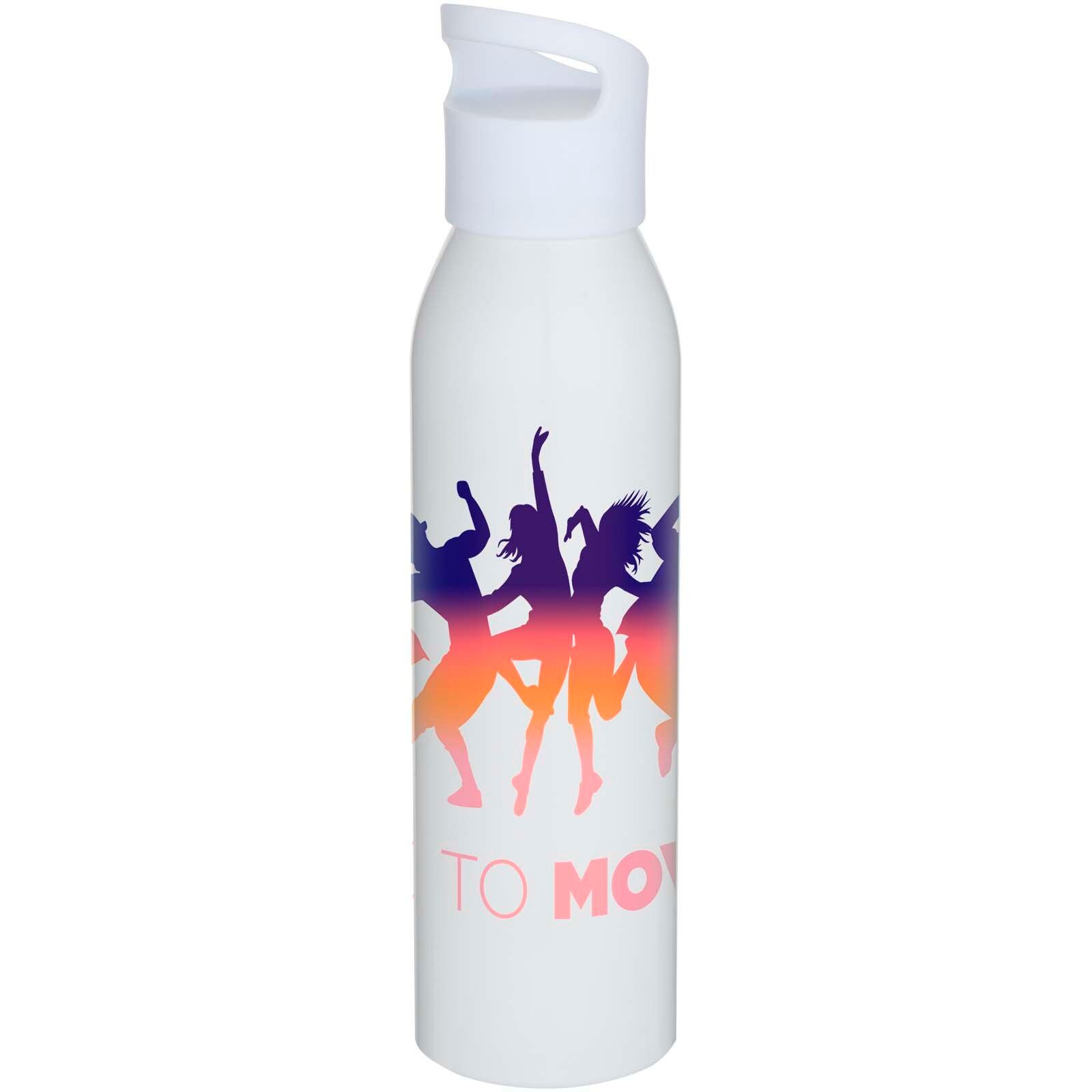 Sky 650 ml RCS-zertifizierte, einwandige Trinkflasche aus recyceltem Edelstahl - weiss-828