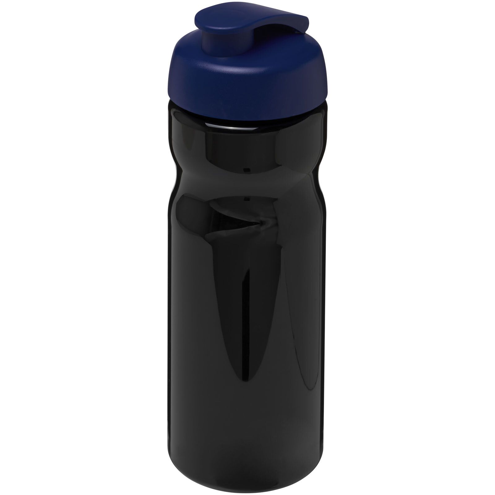 H2O Active Base 650 ml Sportflasche mit Klappdeckel - schwarz -  blau-745