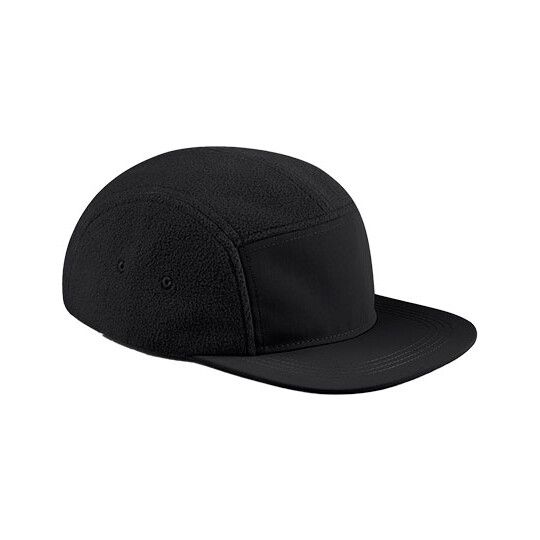 Recycled Fleece Outdoor Camper Cap - black-146