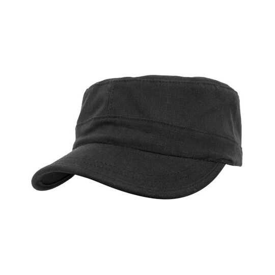 Adjustable Top Gun Ripstop Cap - black-615