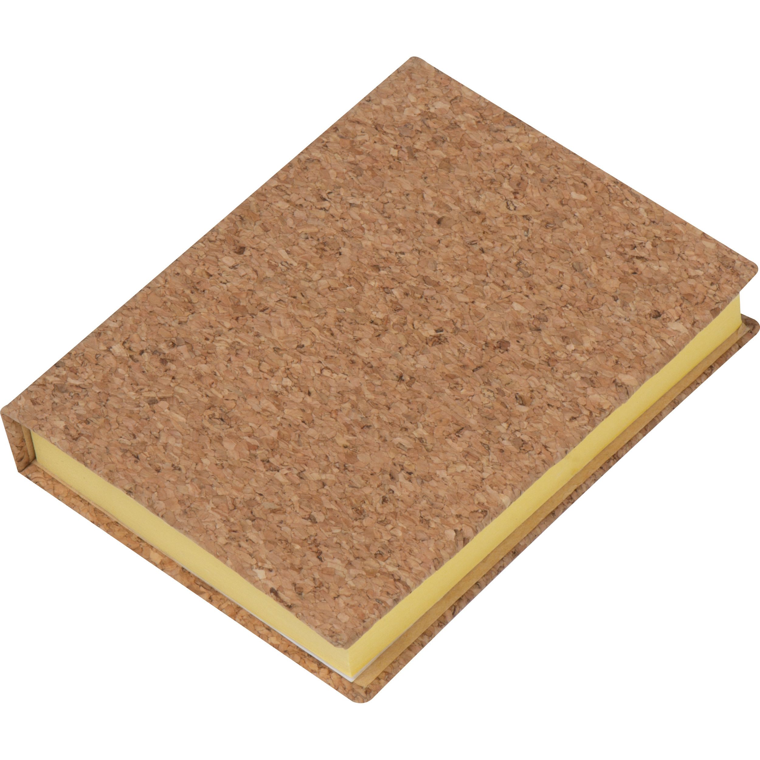 Haftmarker- und Haftnotizbuch mit Korkumschlag - beige-473