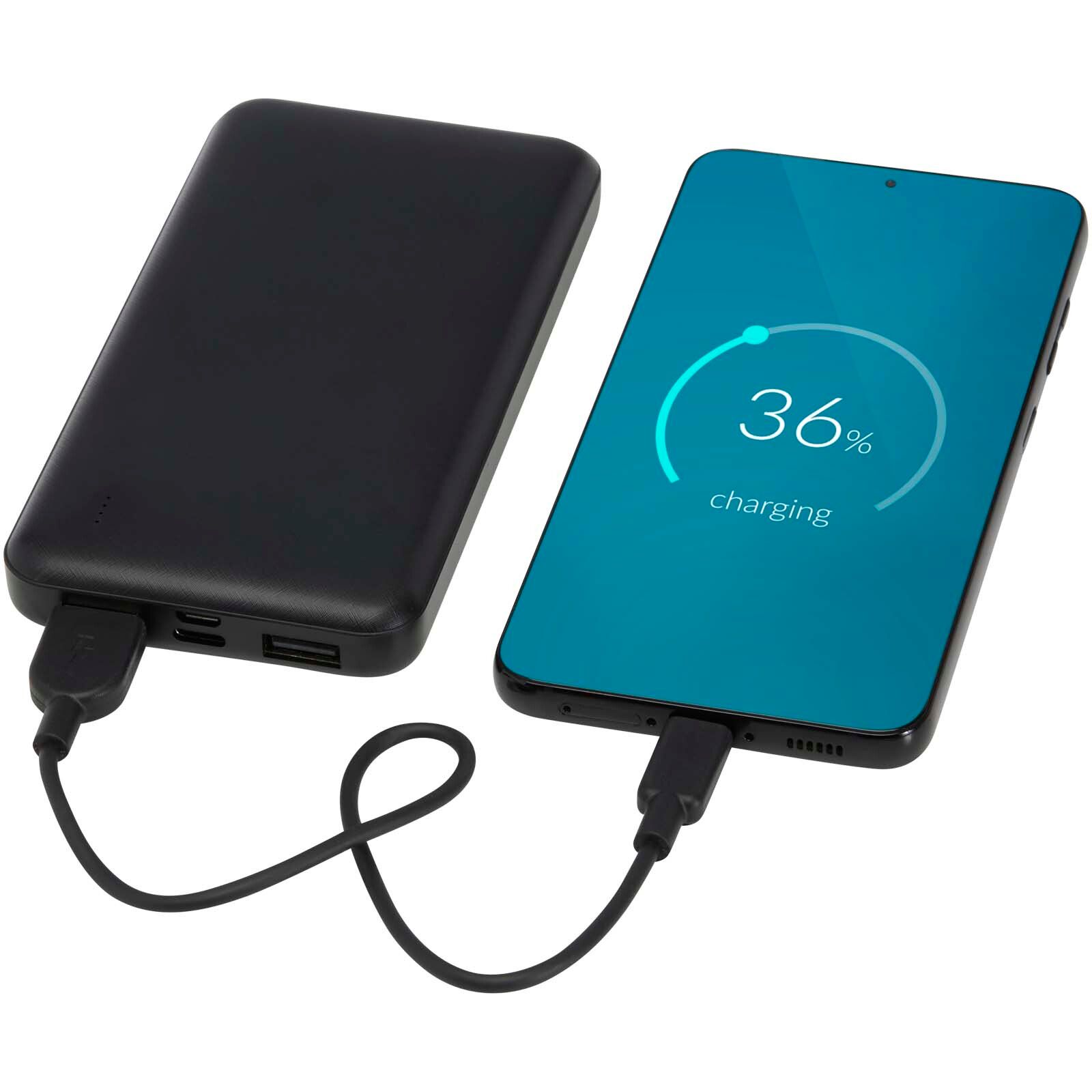 Intan 10 W 10.000 mAh Powerbank aus recyceltem Kunststoff - schwarz-781