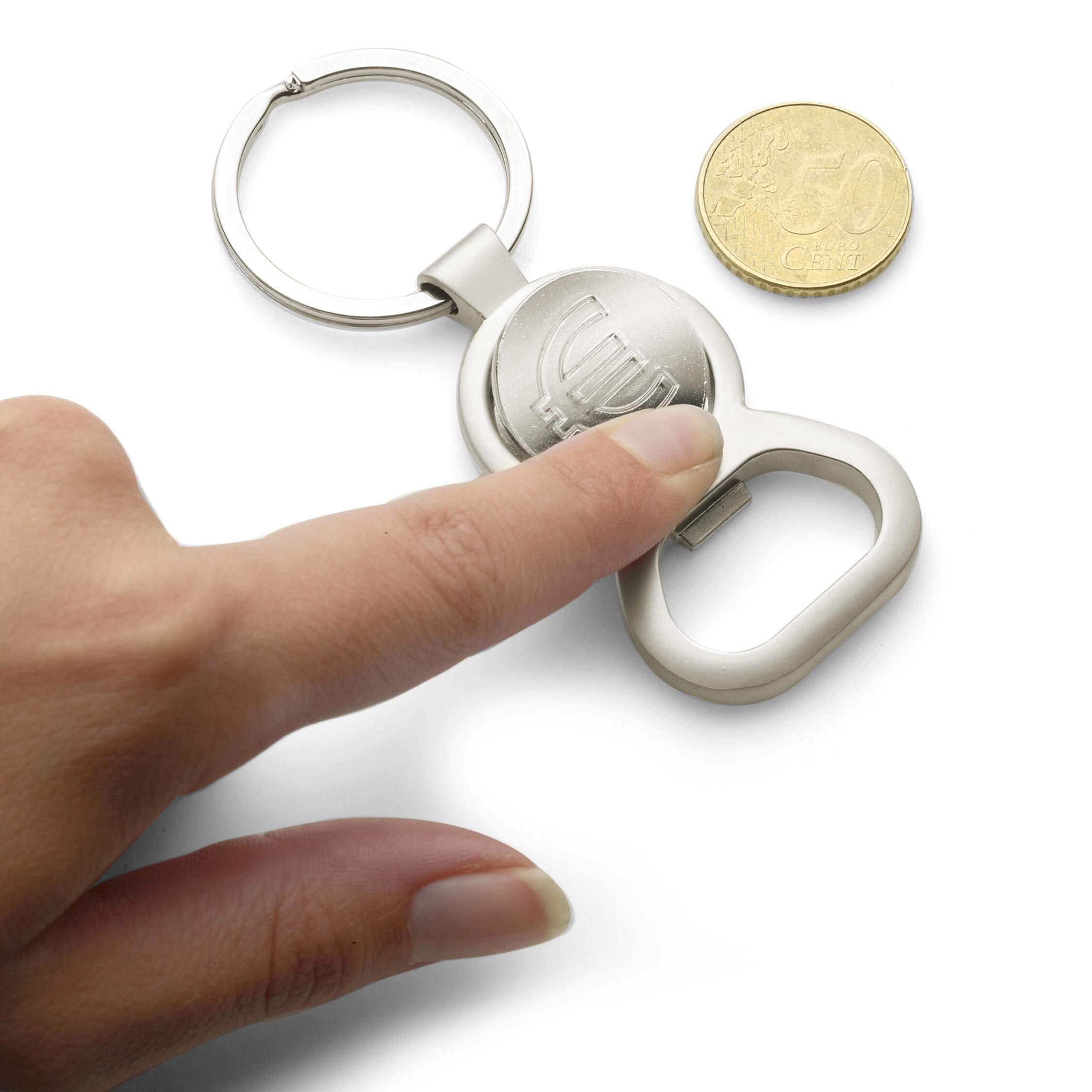 Schlüsselanhänger aus Metall Soren - silber-203