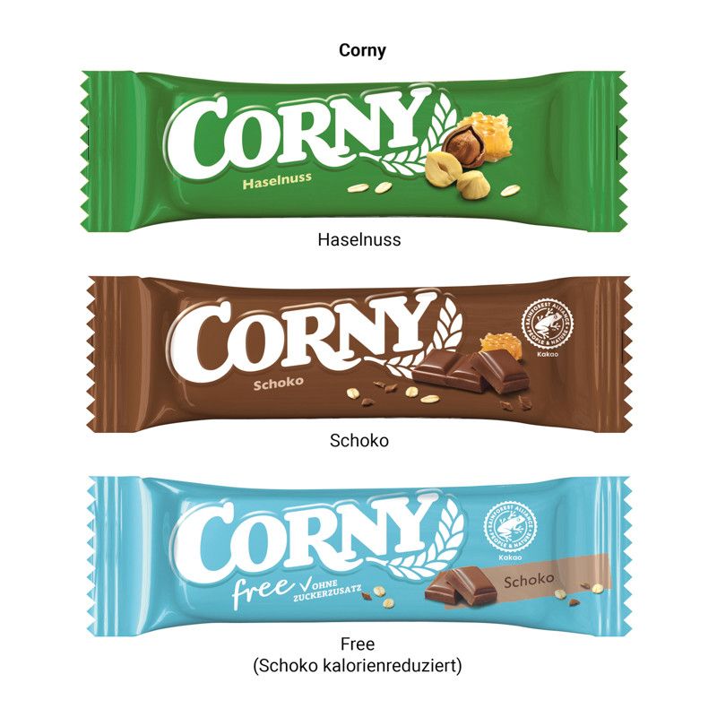 Corny Müsliriegel in Werbeschuber, Nussig-860