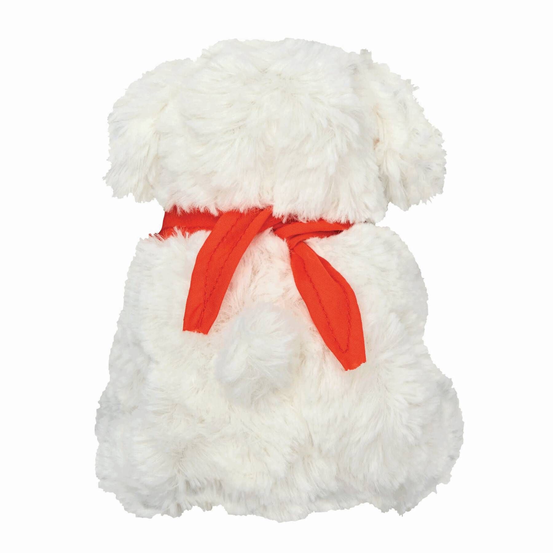Plüsch-Hund BENNI - ??????? - rot - weiß-940