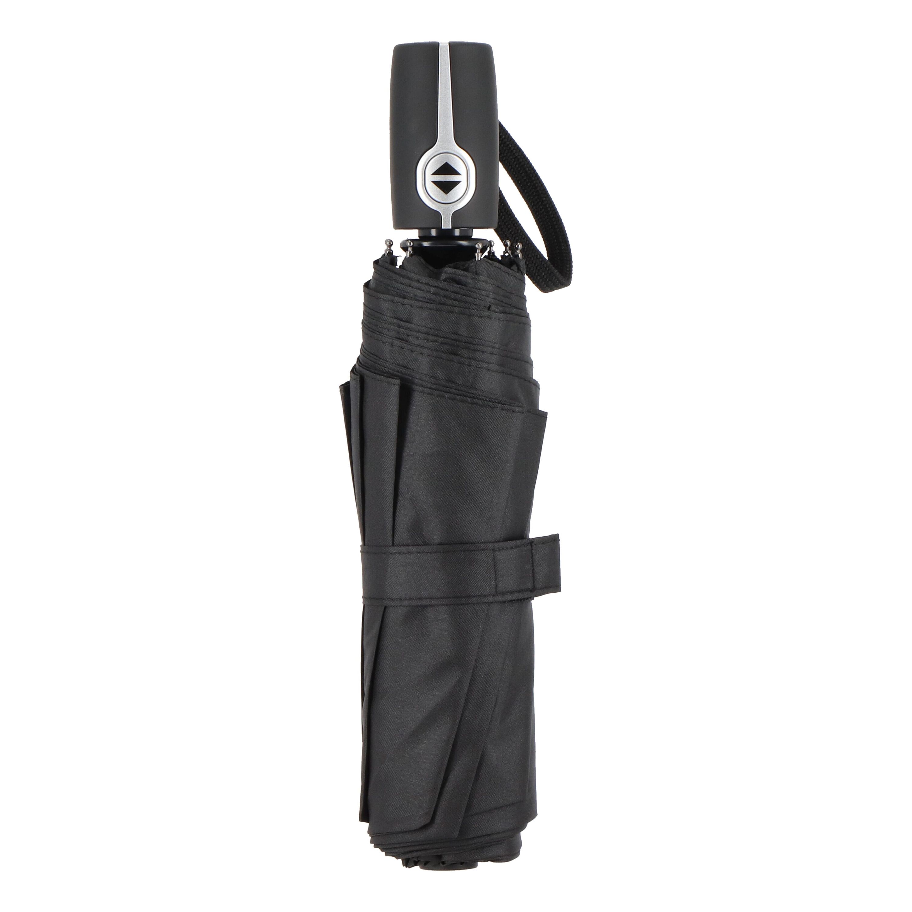 Taman Pongee 21 Faltbarer windproof Regenschirm Auto open & close - schwarz-16